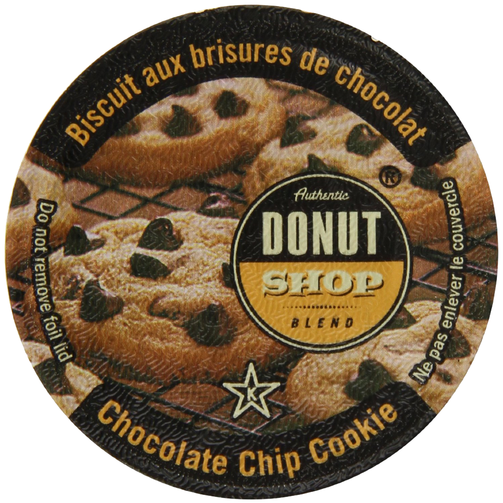 Authentic Donut Shop Blend Coffee Chocolate Chip Cookie