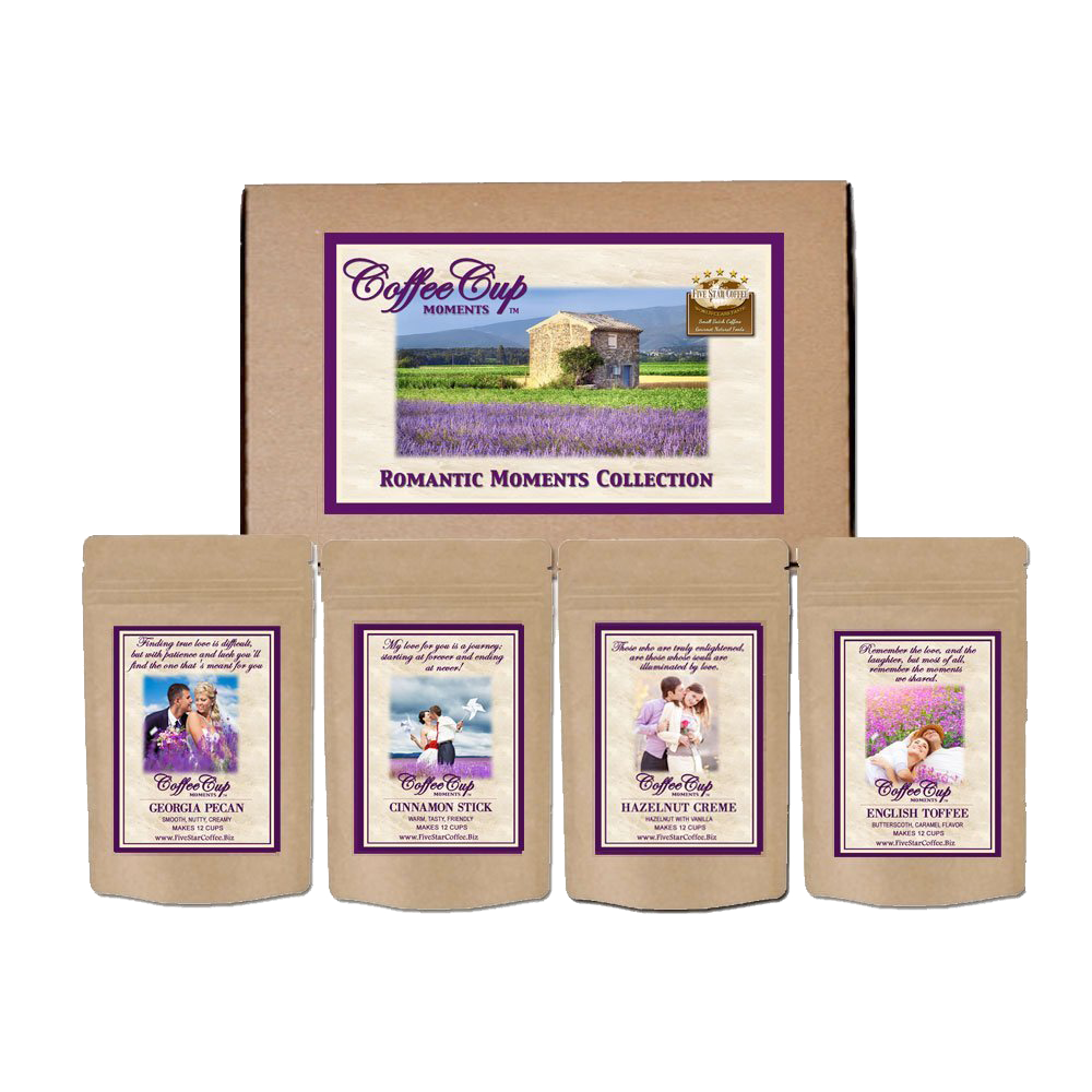 Five Star Coffee Coffe Cup Moments Signature Romance Sampler Package